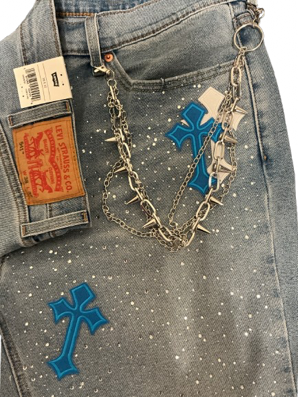 Men Diamond Cross Shorts