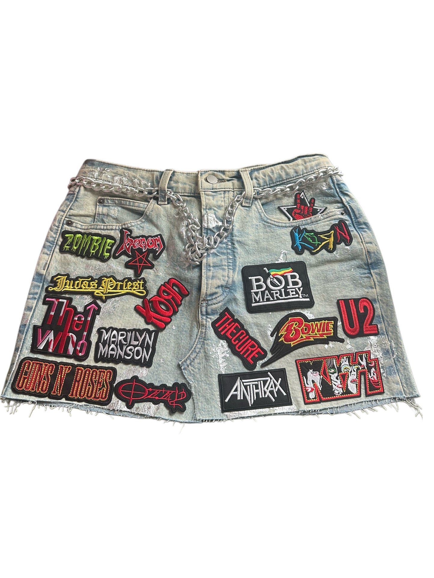 Freestyle mini patchwork skirt