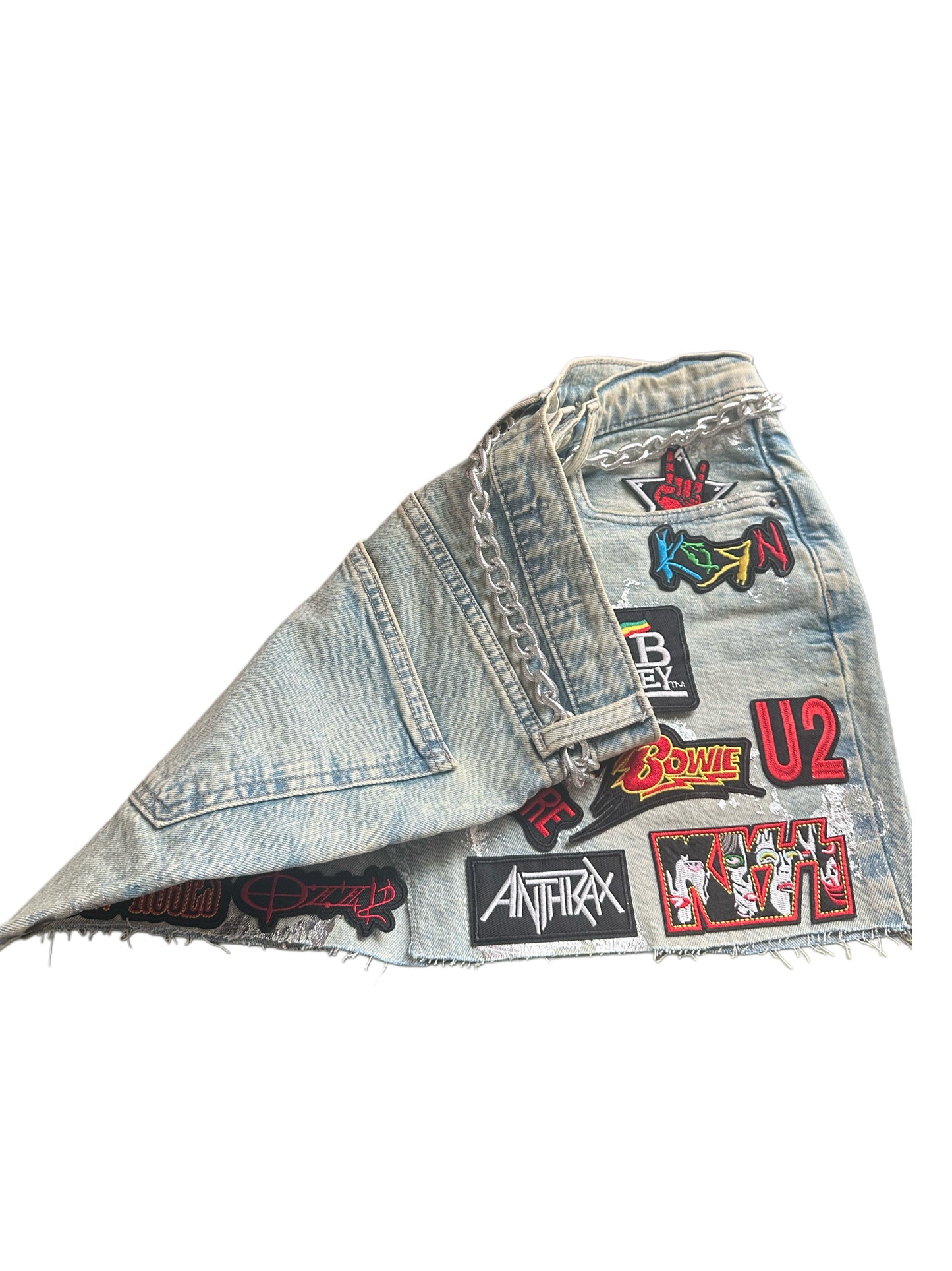 Freestyle mini patchwork skirt
