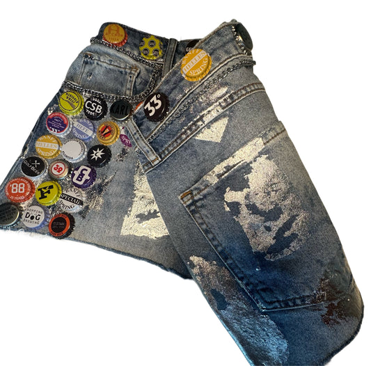 Capped out mini skirt