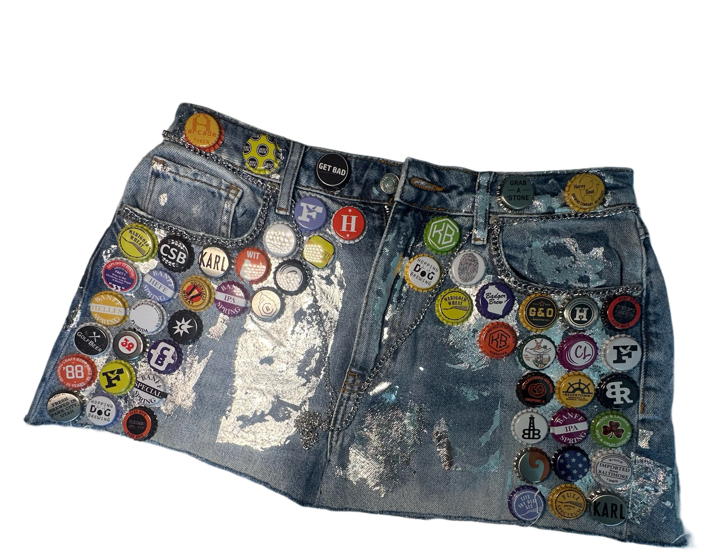 Capped out mini skirt