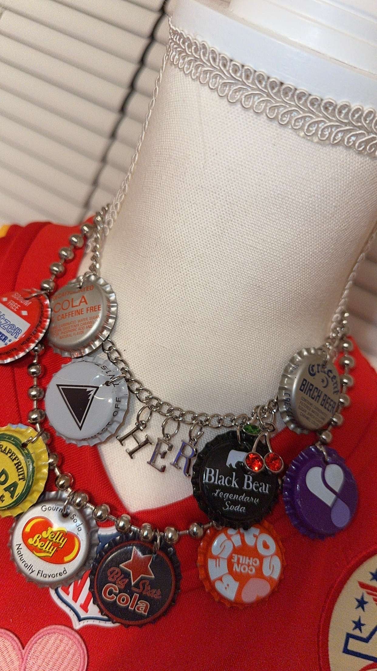 Double layer Bottle Cap Necklace